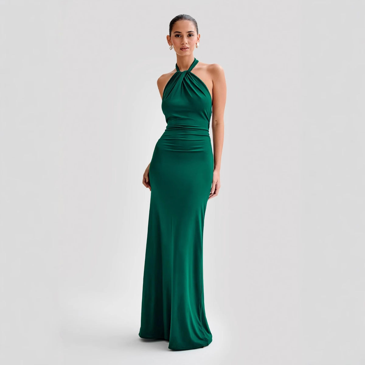 Adrianna | Stunning Maxi Halter Dress for Elegant Evening Looks