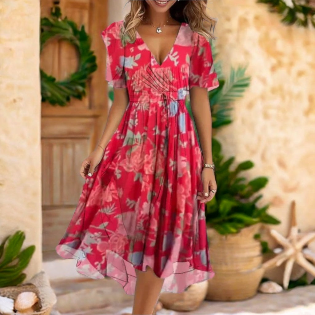 Annegret | Effortless Casual V-Neck Dress