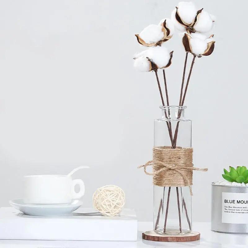 Minimalist Glass Vase - Elegant Table Decoration