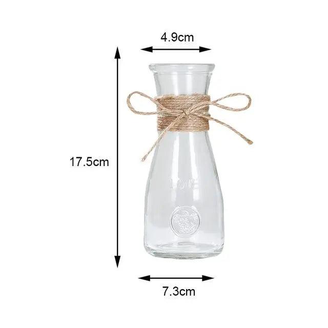 Minimalist Glass Vase - Elegant Table Decoration