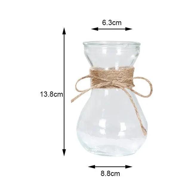 Minimalist Glass Vase - Elegant Table Decoration