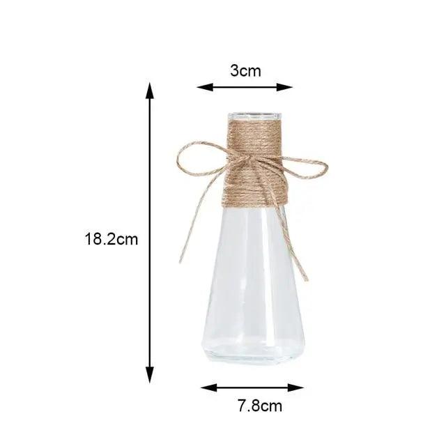 Minimalist Glass Vase - Elegant Table Decoration