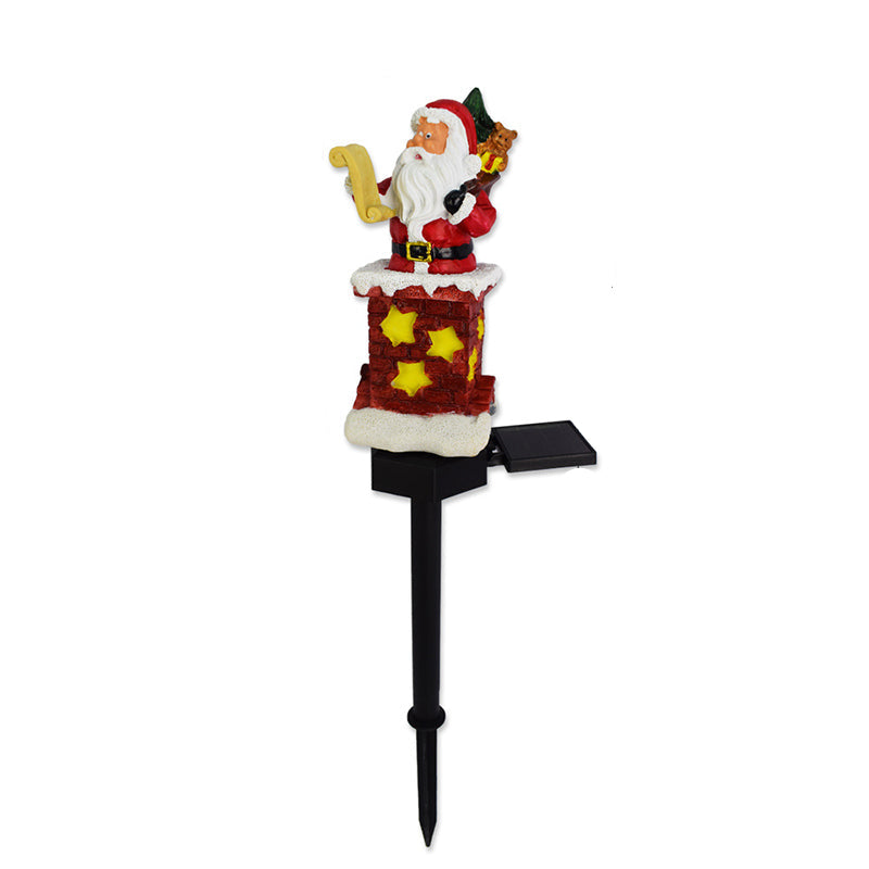 SantaGlow - Solar-Powered Santa Claus Chimney with Flashing Outdoor LED Lights