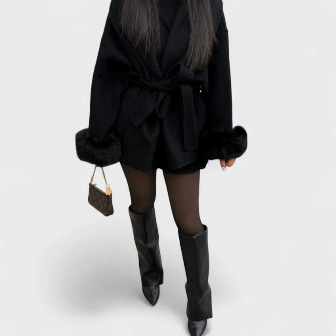 Emy – Eco-Fur Coat with Timeless Elegance