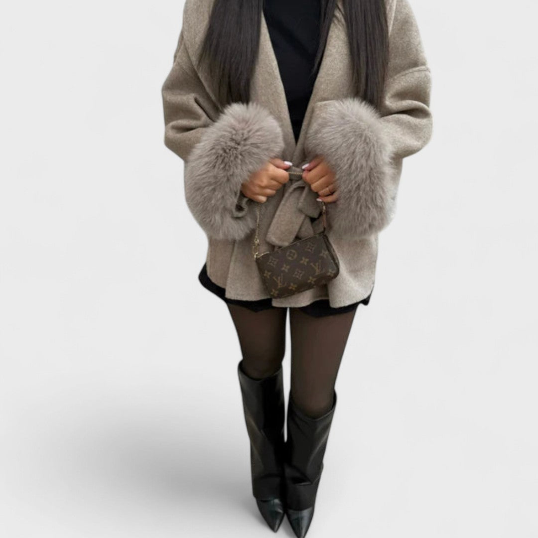 Emy – Eco-Fur Coat with Timeless Elegance