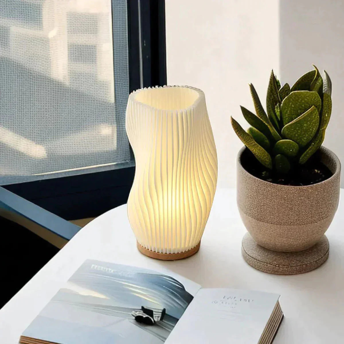 Relaxing Ambiance with Wavecrest Serene Lamp