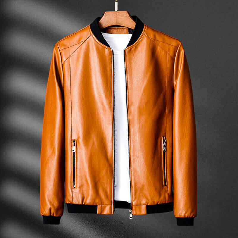 Lorenzo Bellucci Elegant Leather Jacket for a Sophisticated Style
