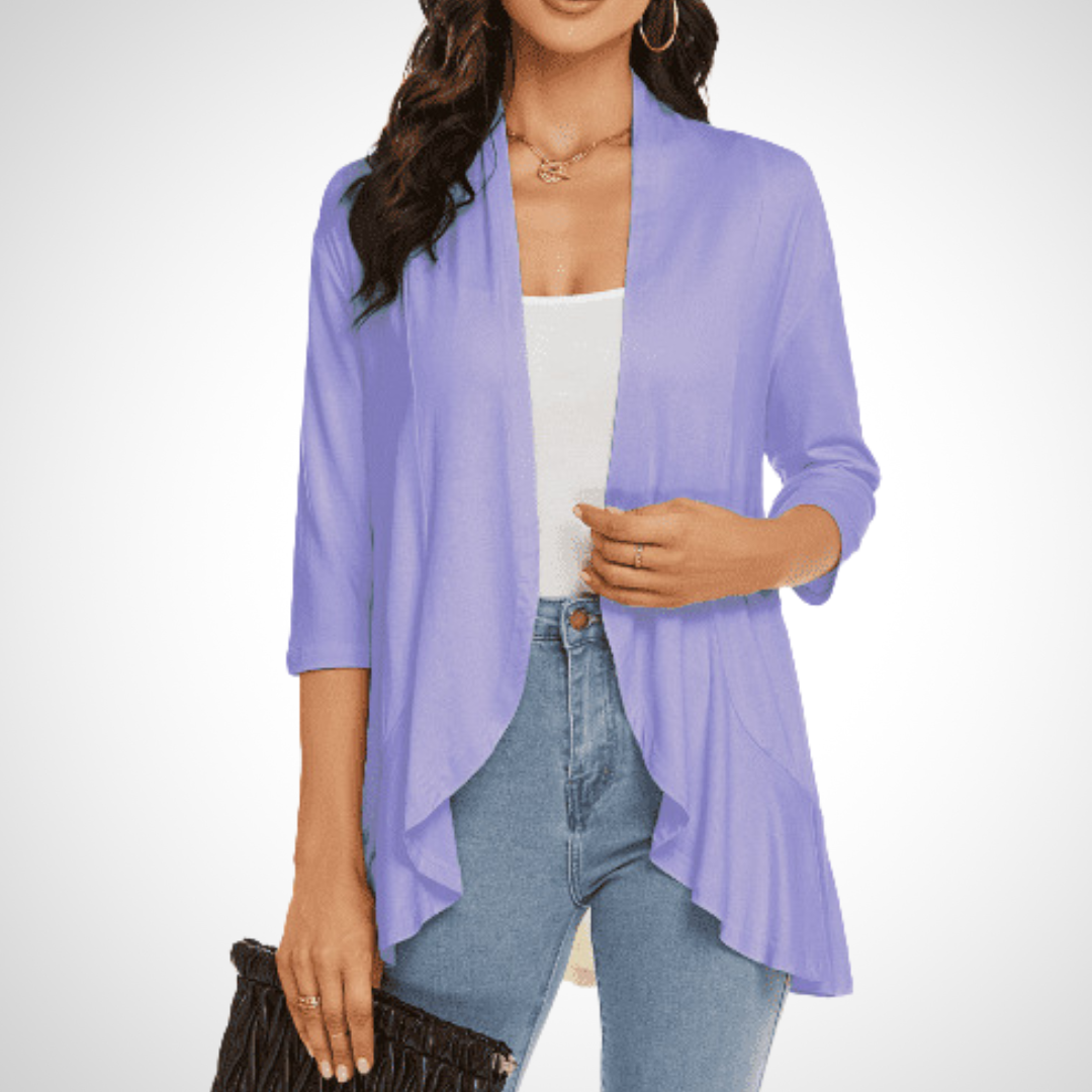 Lightweight Summer Open-Front Cover-Up Cardigan — Effortless Style for Warm Days
