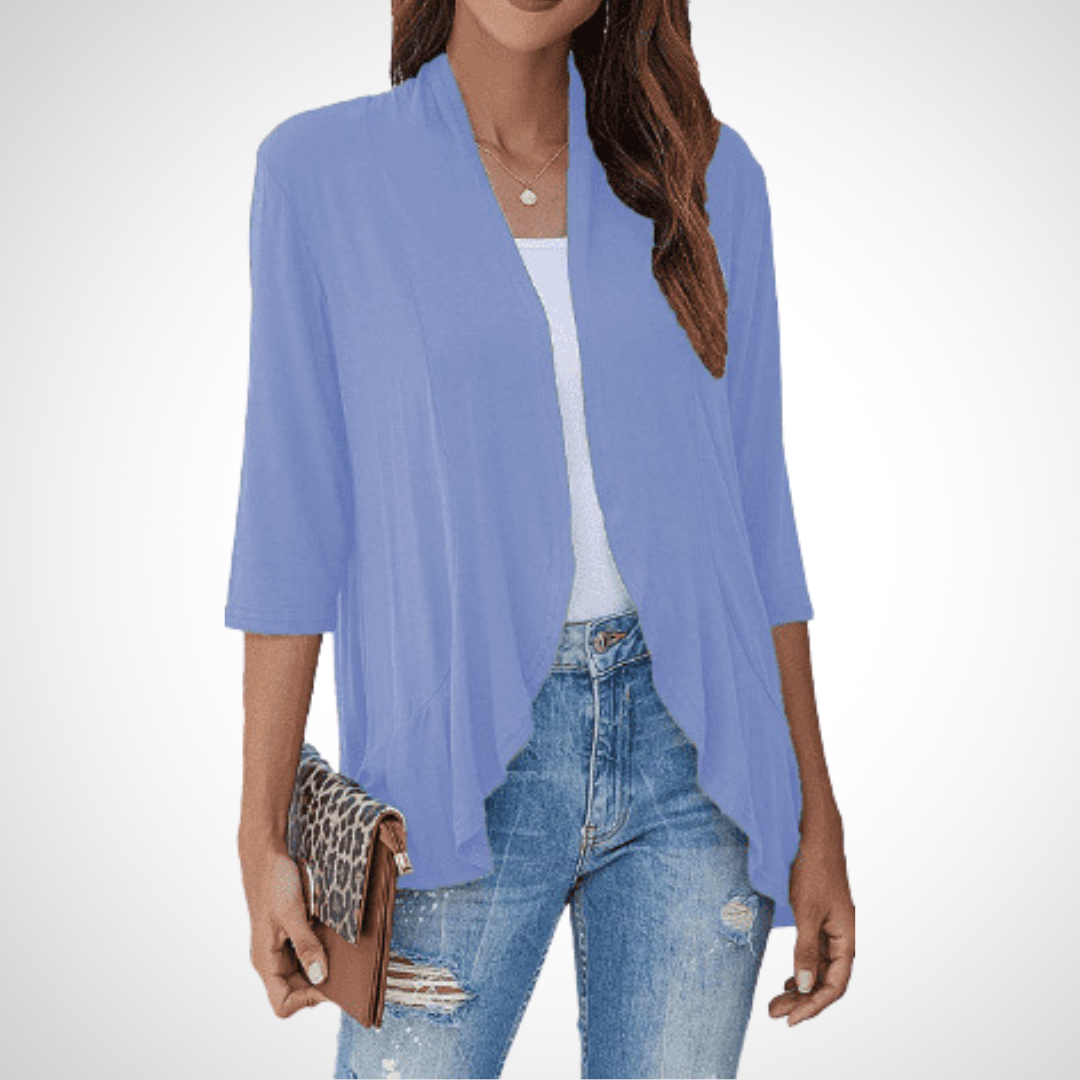 Lightweight Summer Open-Front Cover-Up Cardigan — Effortless Style for Warm Days