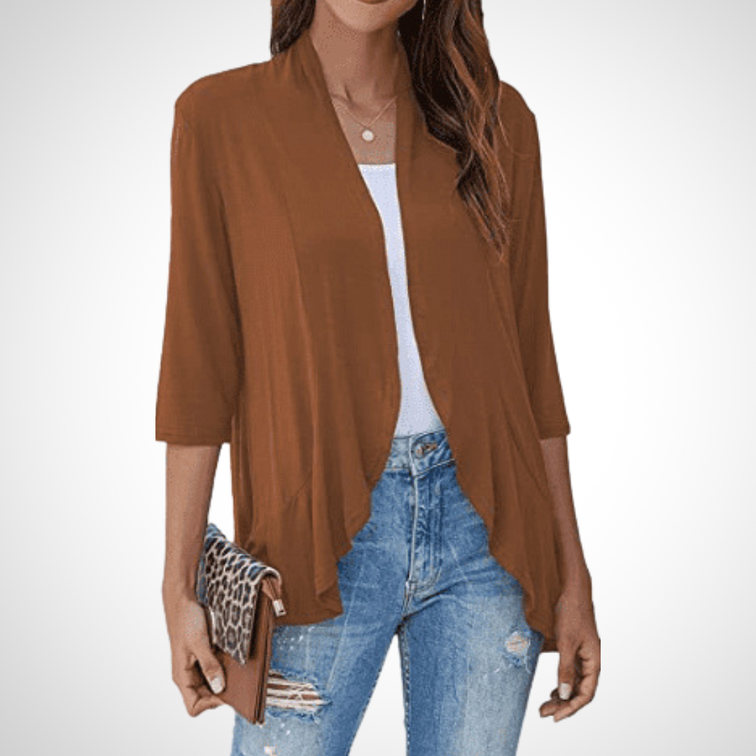 Lightweight Summer Open-Front Cover-Up Cardigan — Effortless Style for Warm Days