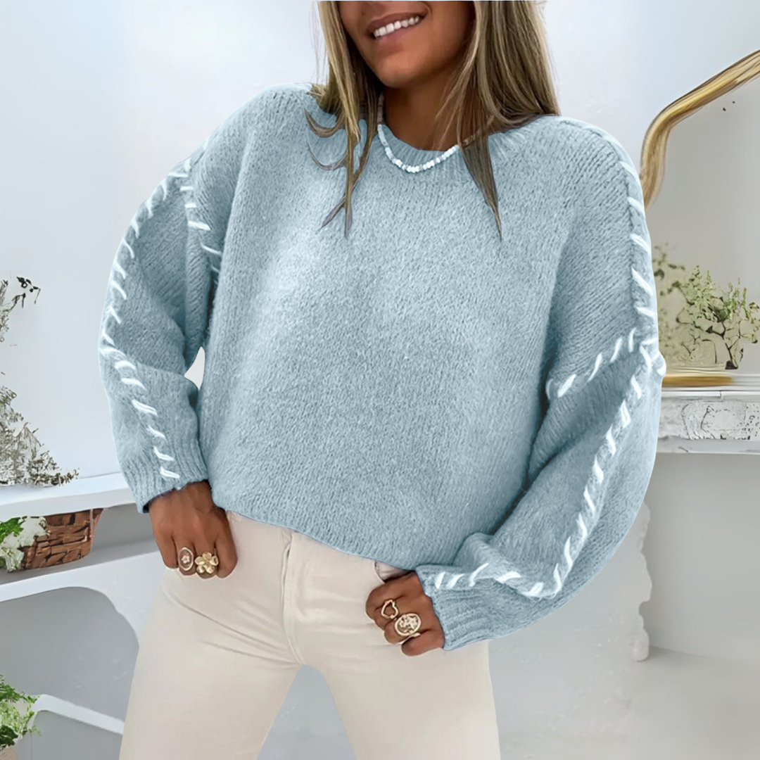Cozy Long-Sleeve Crewneck Sweater