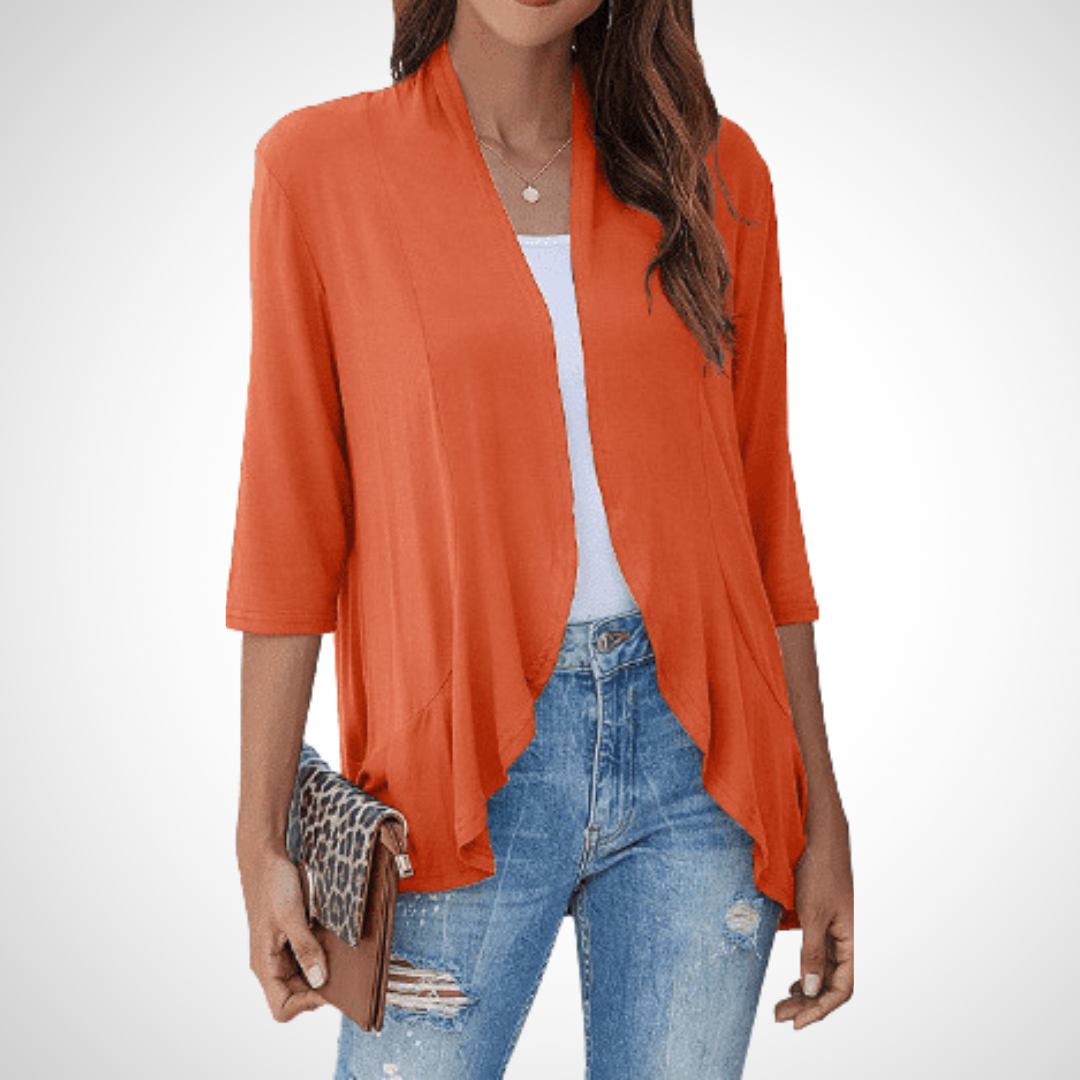 Lightweight Summer Open-Front Cover-Up Cardigan — Effortless Style for Warm Days