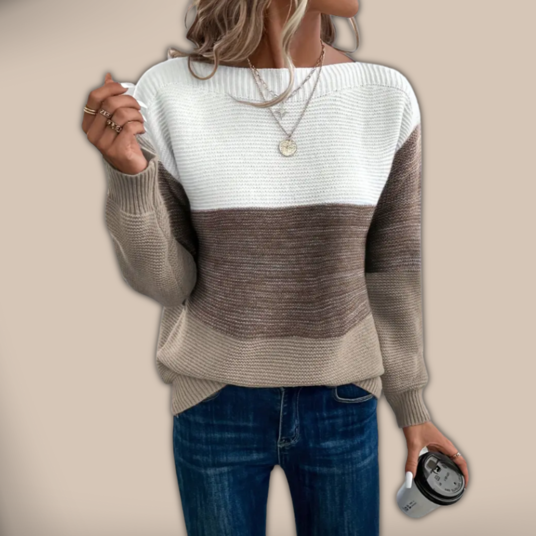 Calista - Elegant long-sleeve pullover for a sophisticated style