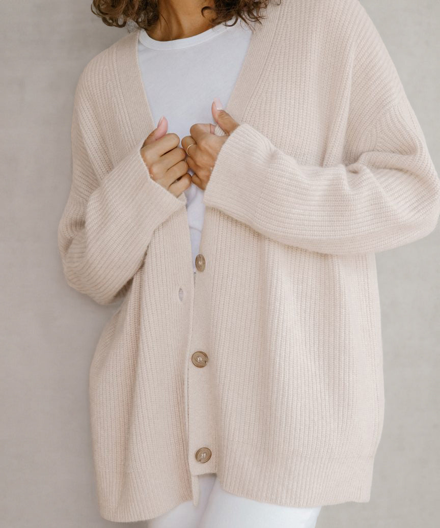 Cozy Women's Oversized Button-Down Cardigan