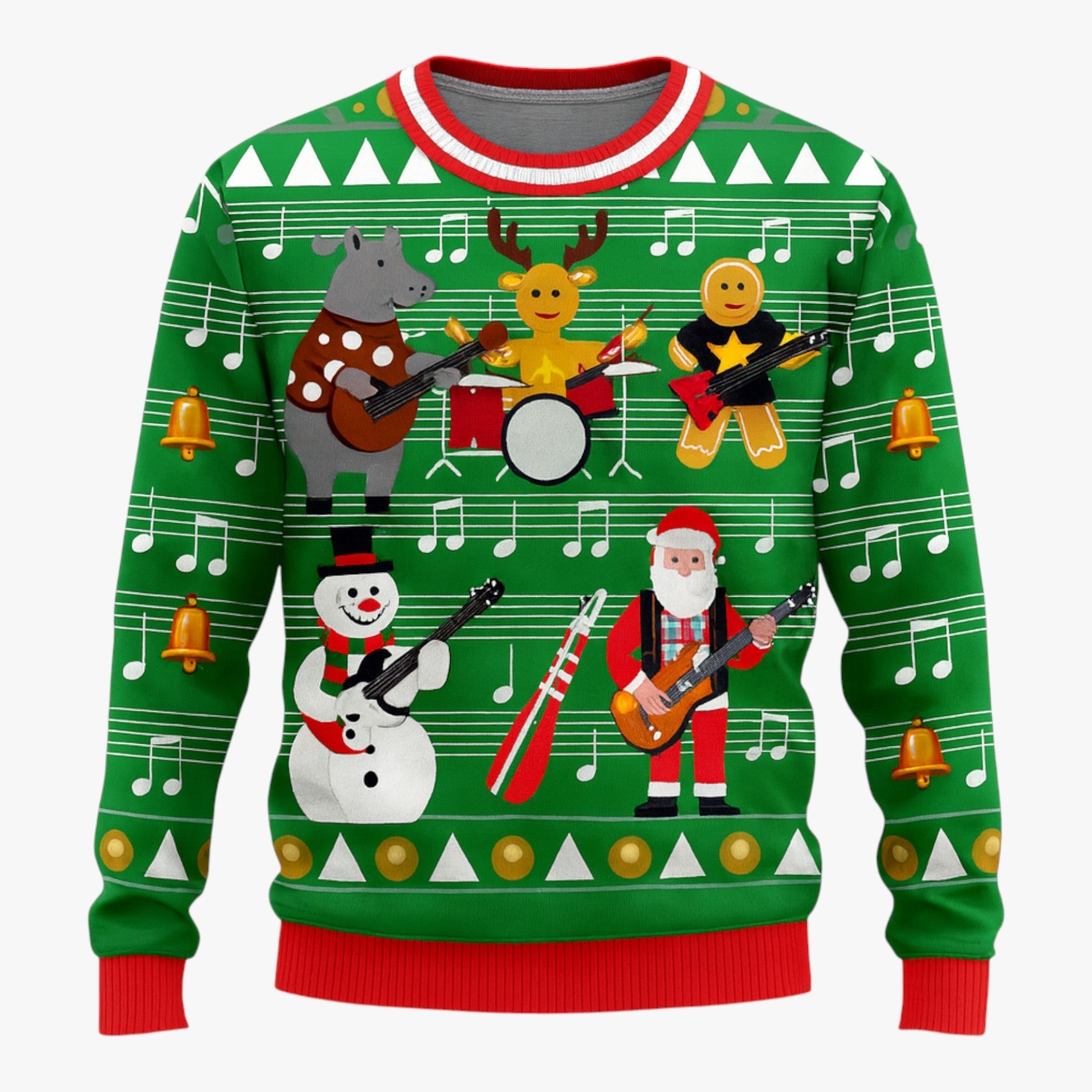 Exclusive Men's Christmas Sweater with Cute Animal Pattern – Perfect for Holiday Festive Mood