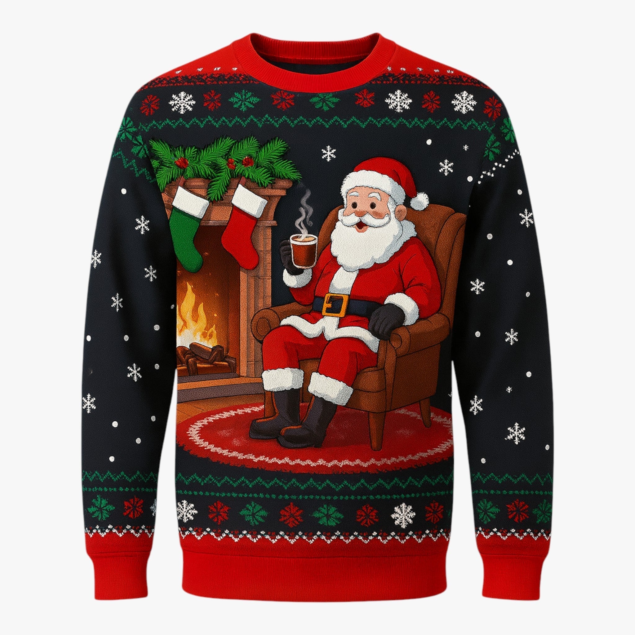 Luxury Fake Christmas Sweater for Men – Perfect for Festive Holidays and Winter Adventures
