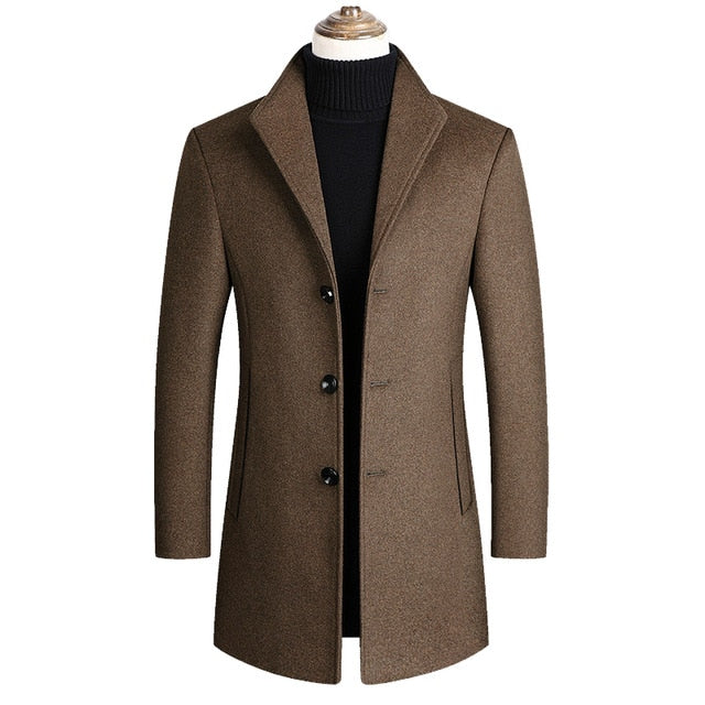 Aurelio | Long Winter Coat with Elegant Style