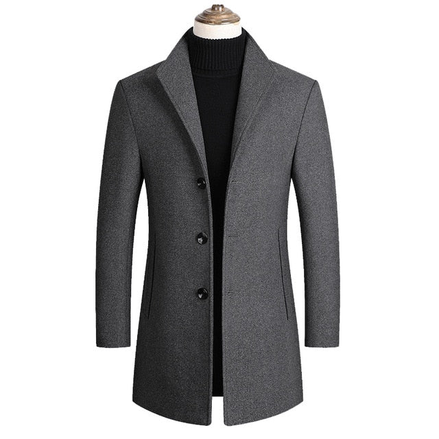 Aurelio | Long Winter Coat with Elegant Style