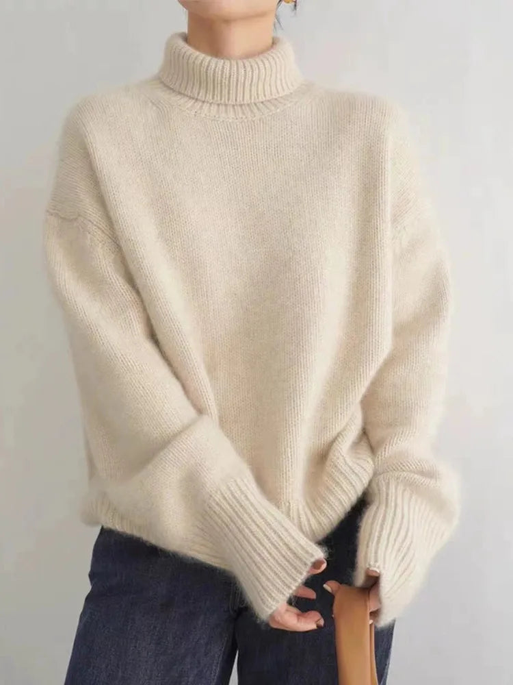 Risa - Elegant and Comfortable High Neck Turtleneck Sweater