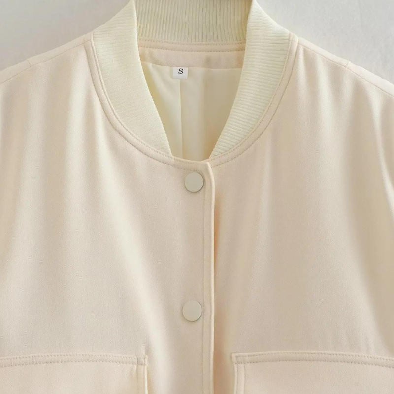 Belle Couture | Stylish Bomber Jacket with Practical Pockets - Regular Fit - Essential for Your Wardrobe