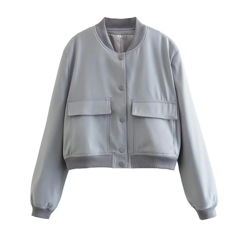 Belle Couture | Stylish Bomber Jacket with Practical Pockets - Regular Fit - Essential for Your Wardrobe