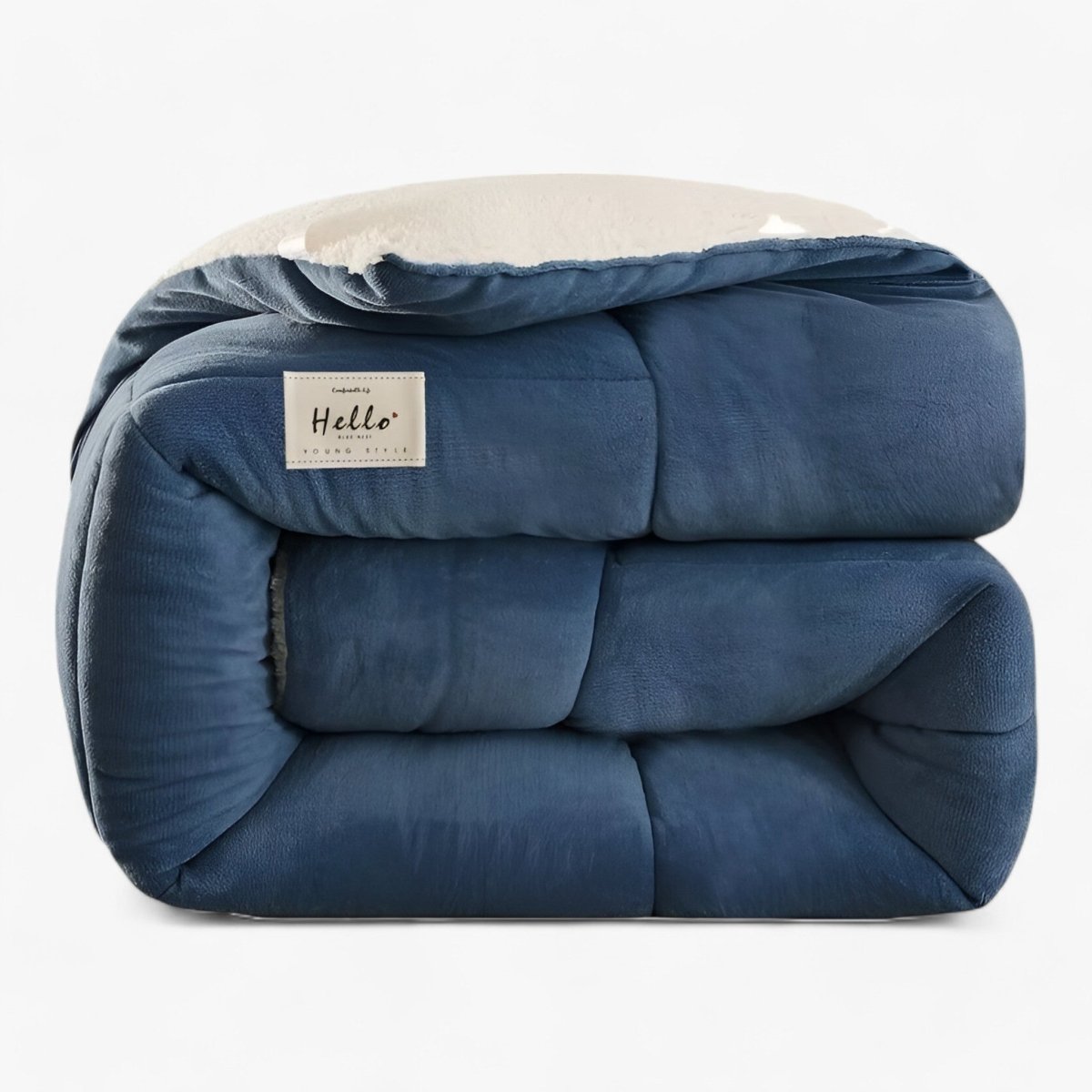 Luxurious Double-Sided Milk Velvet & Lambswool Bedroom Blanket for Warm & Cosy Nights