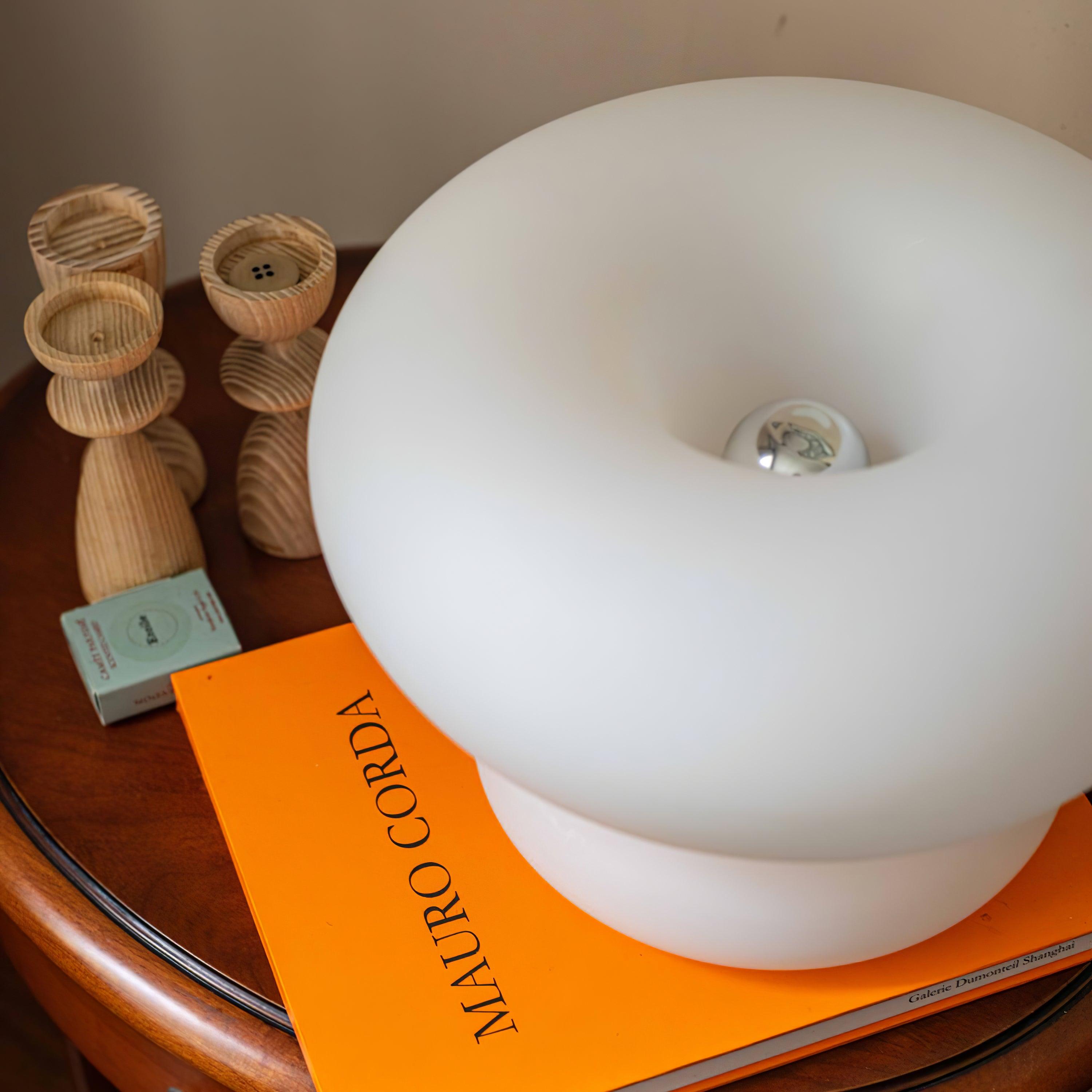 Donut-Shaped Table Lamp – Sweet and Shabby Chic Lighting