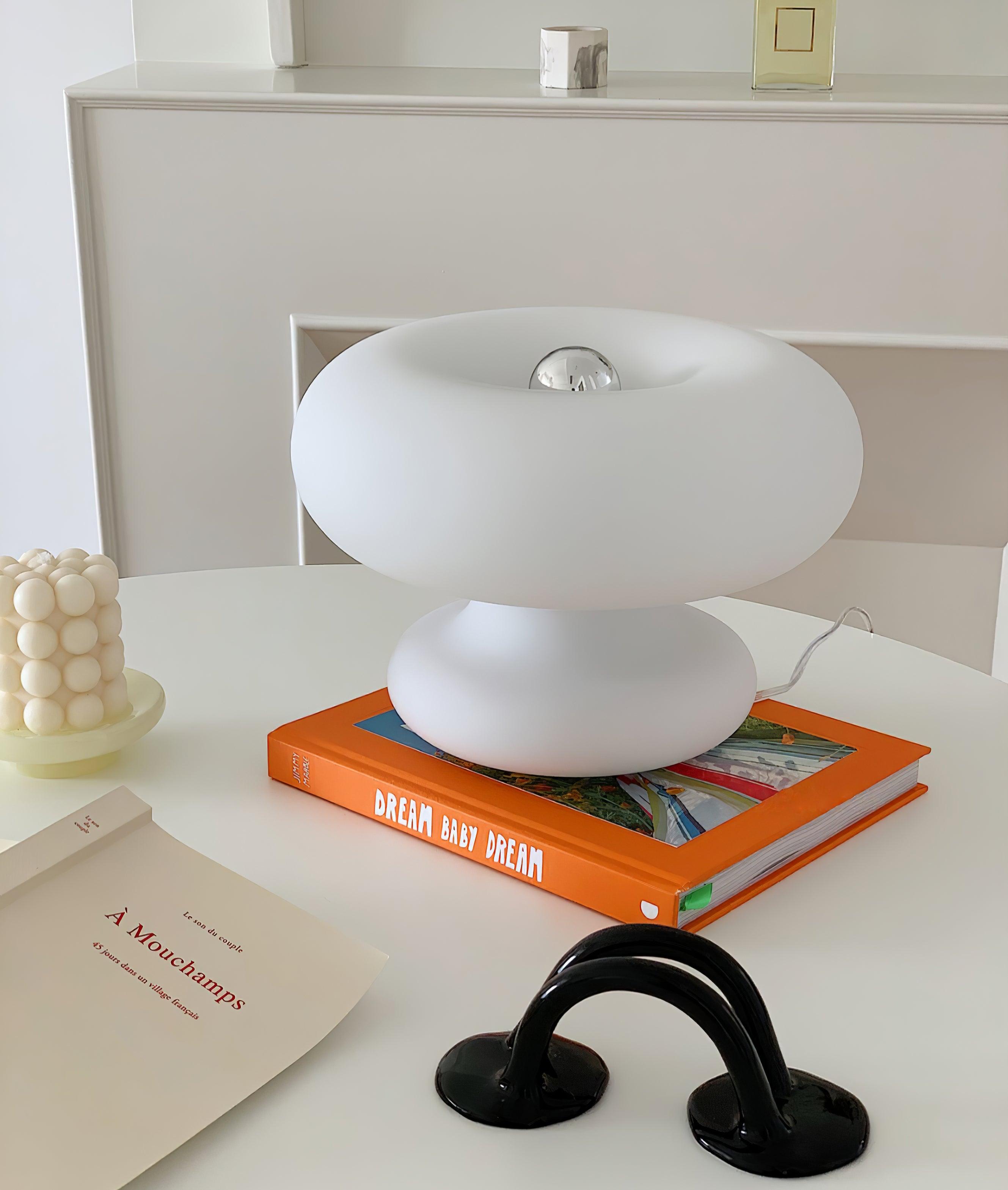 Donut-Shaped Table Lamp – Sweet and Shabby Chic Lighting