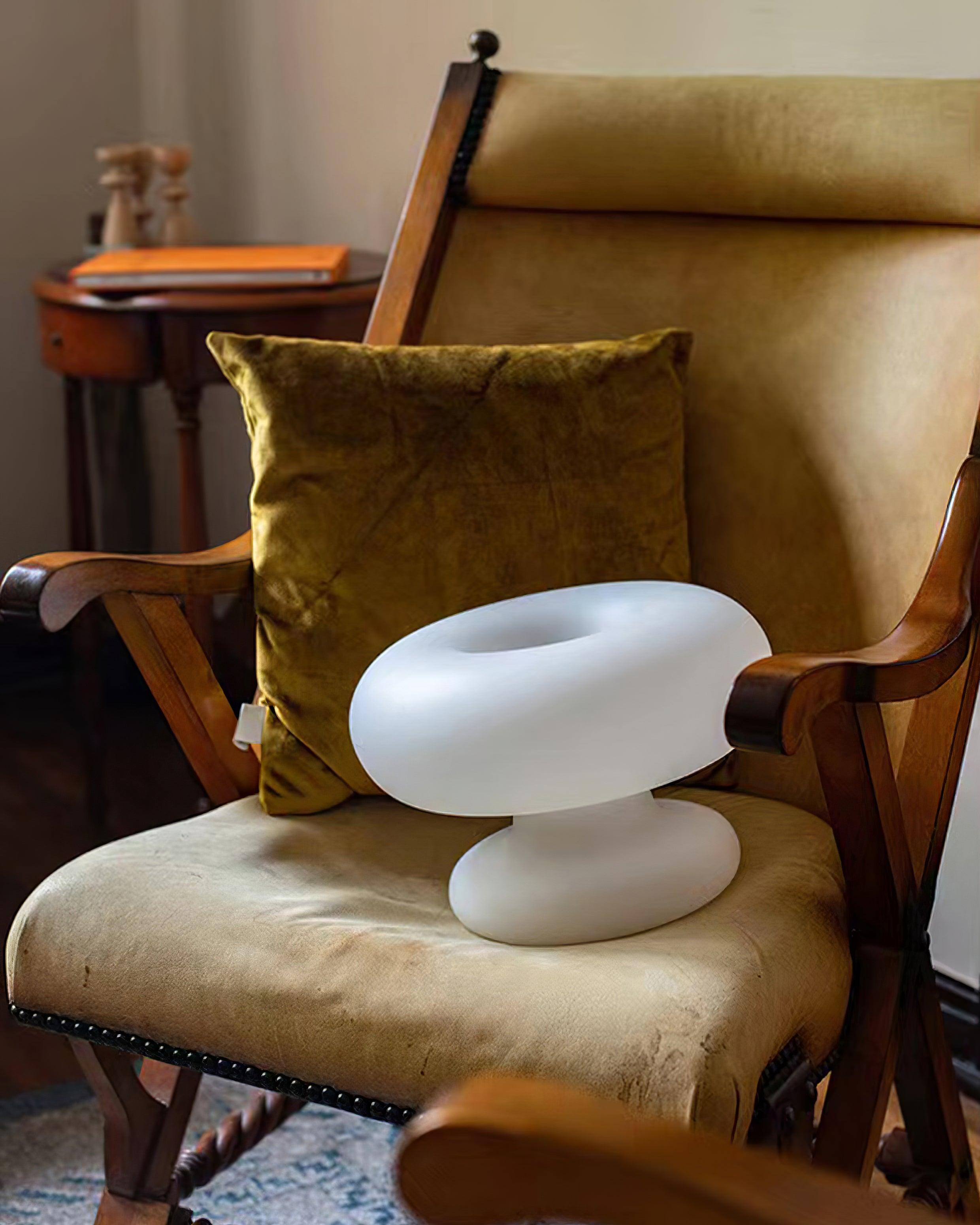 Donut-Shaped Table Lamp – Sweet and Shabby Chic Lighting