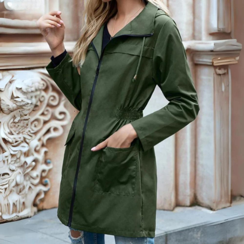 Agneta | Stylish and Sophisticated Windbreaker Trench Coat for Women