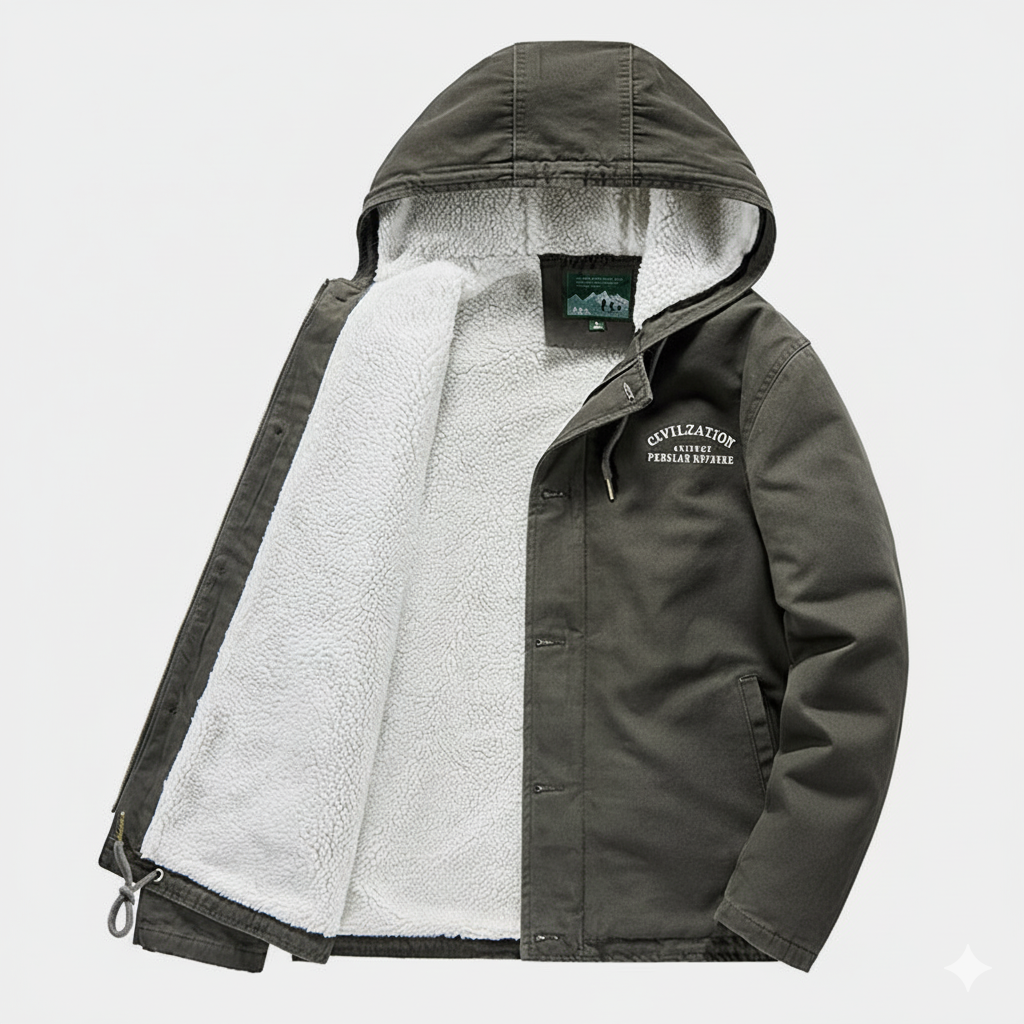 Cotton Hoodie Jacket with Thermal Lining for Maximum Comfort and Protection