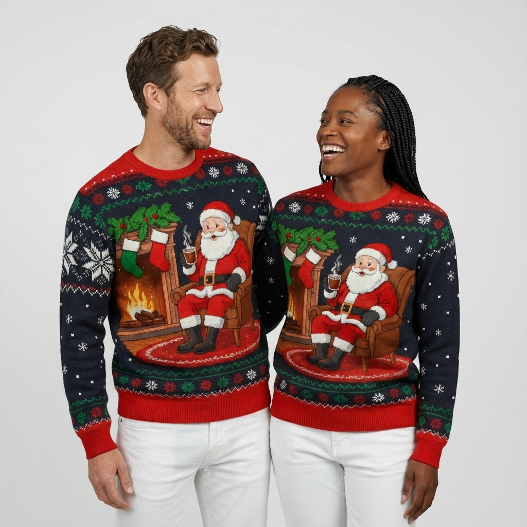 Luxury Fake Christmas Sweater for Men – Perfect for Festive Holidays and Winter Adventures