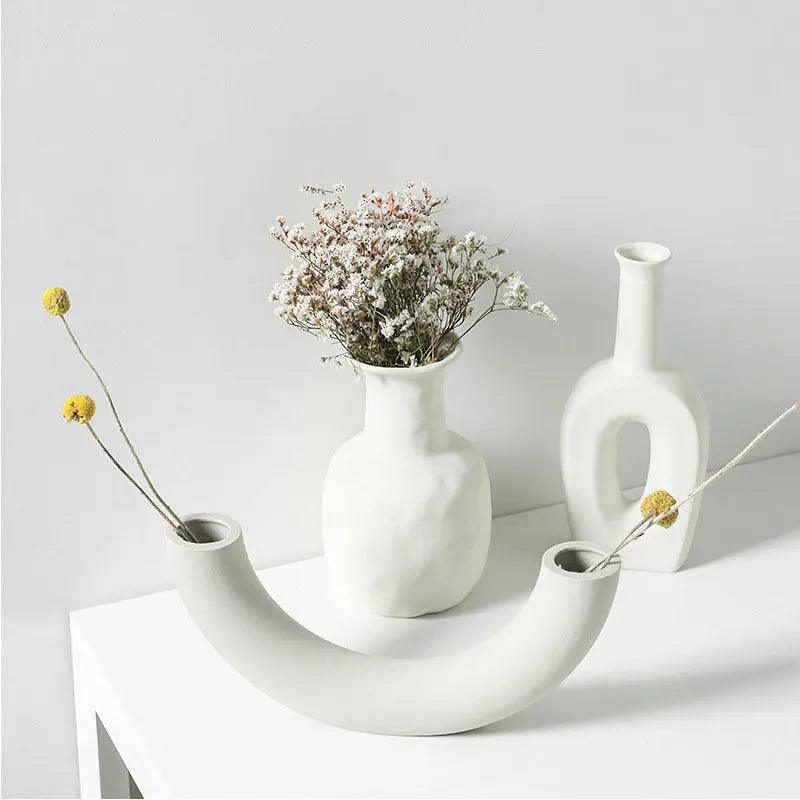 Handmade White Ceramic Vase