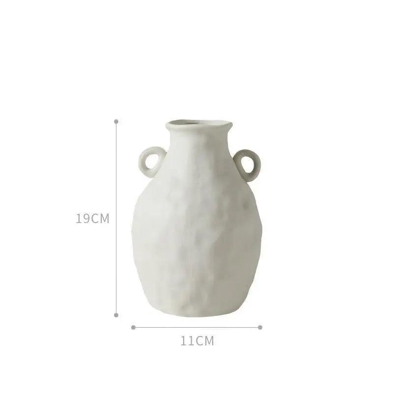 Handmade White Ceramic Vase