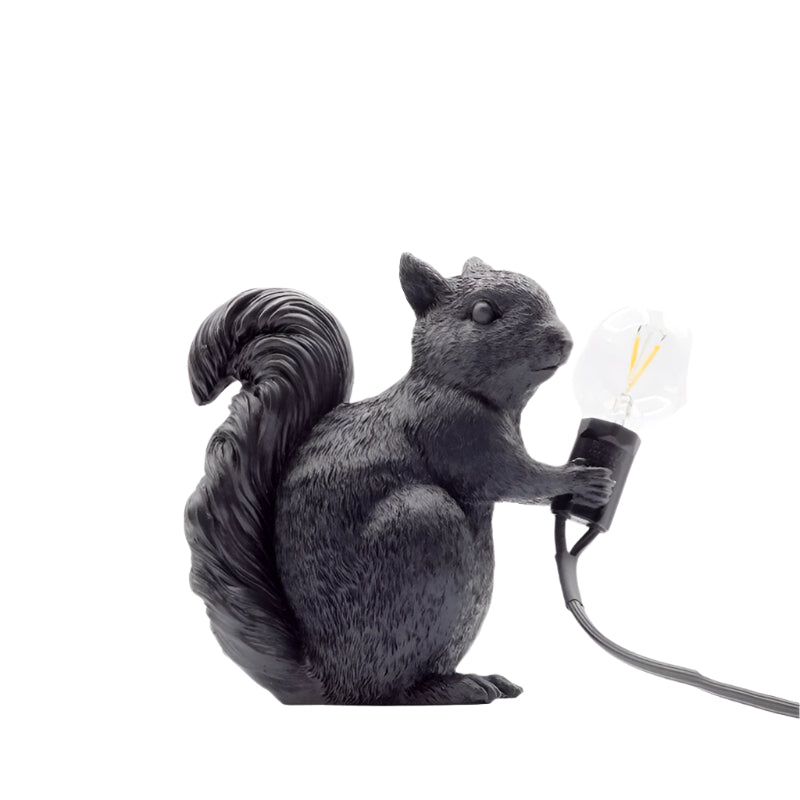 Charming Nordic Designer Table Lamp with Cute Squirrel Design