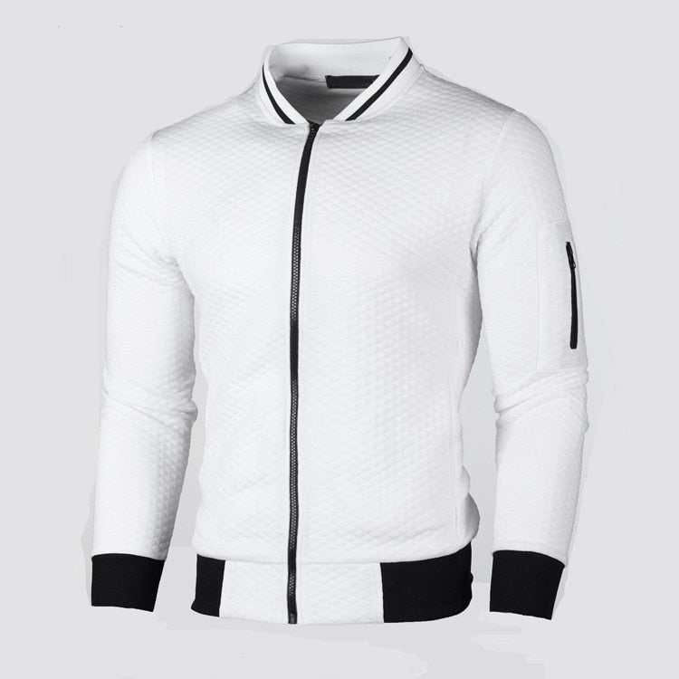 Jonas – Modern Slim Fit Zip-Up Sweater for Stylish Comfort