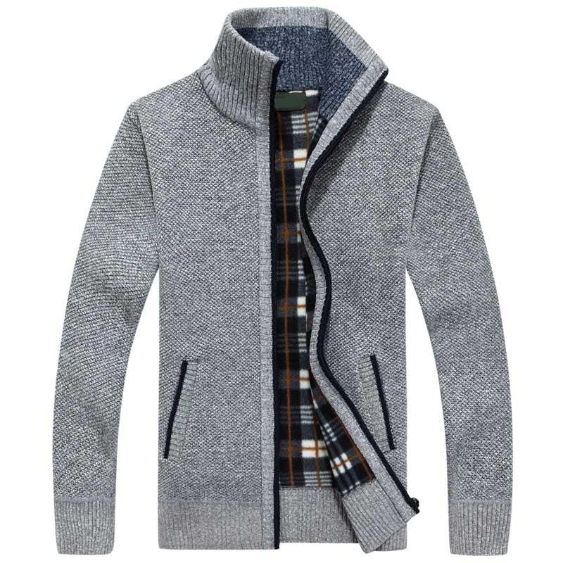Lukas – Warm lined stand-up collar jacket with practical zipper for stylish comfort