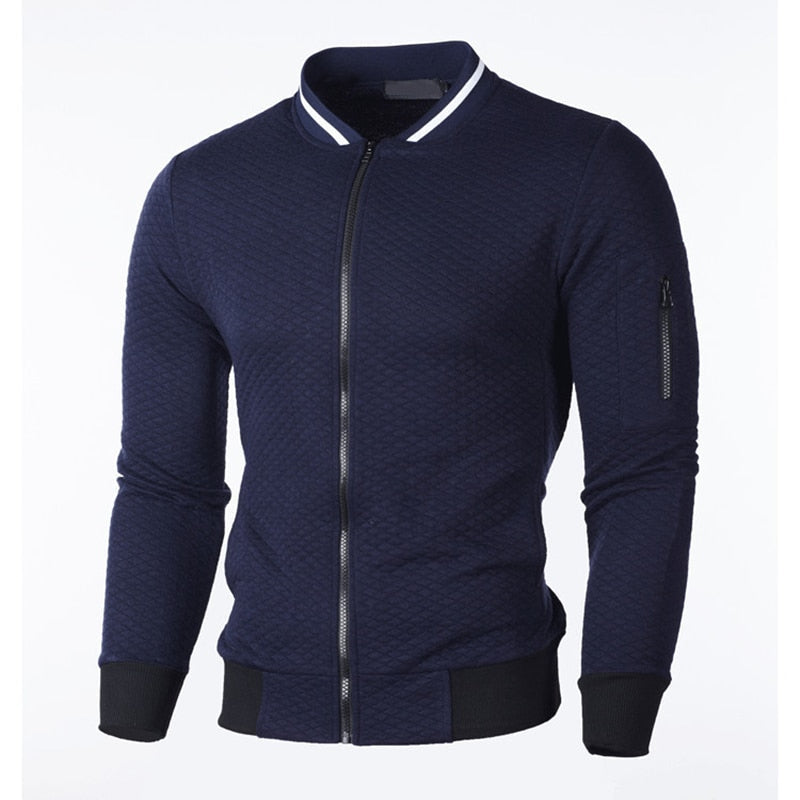 Jonas – Modern Slim Fit Zip-Up Sweater for Stylish Comfort
