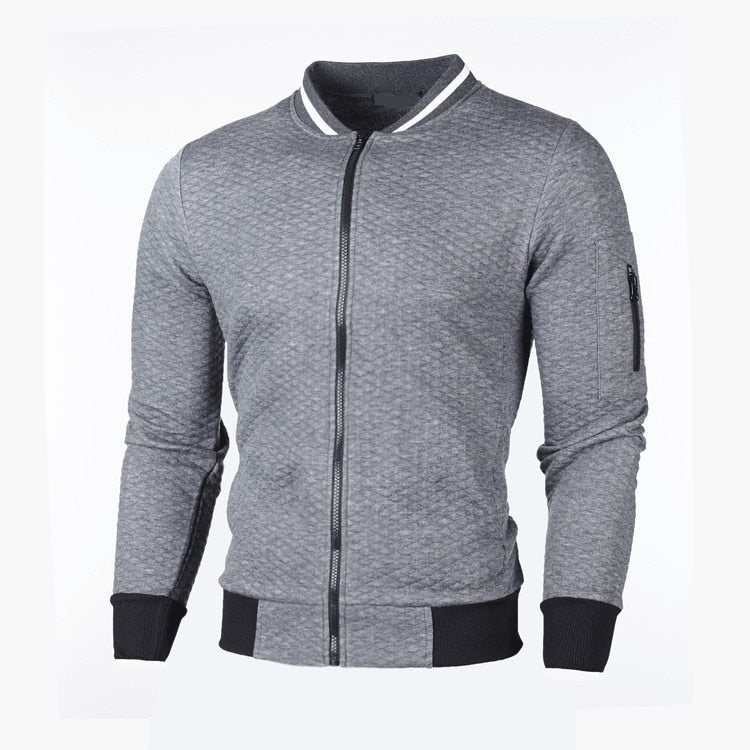 Jonas – Modern Slim Fit Zip-Up Sweater for Stylish Comfort