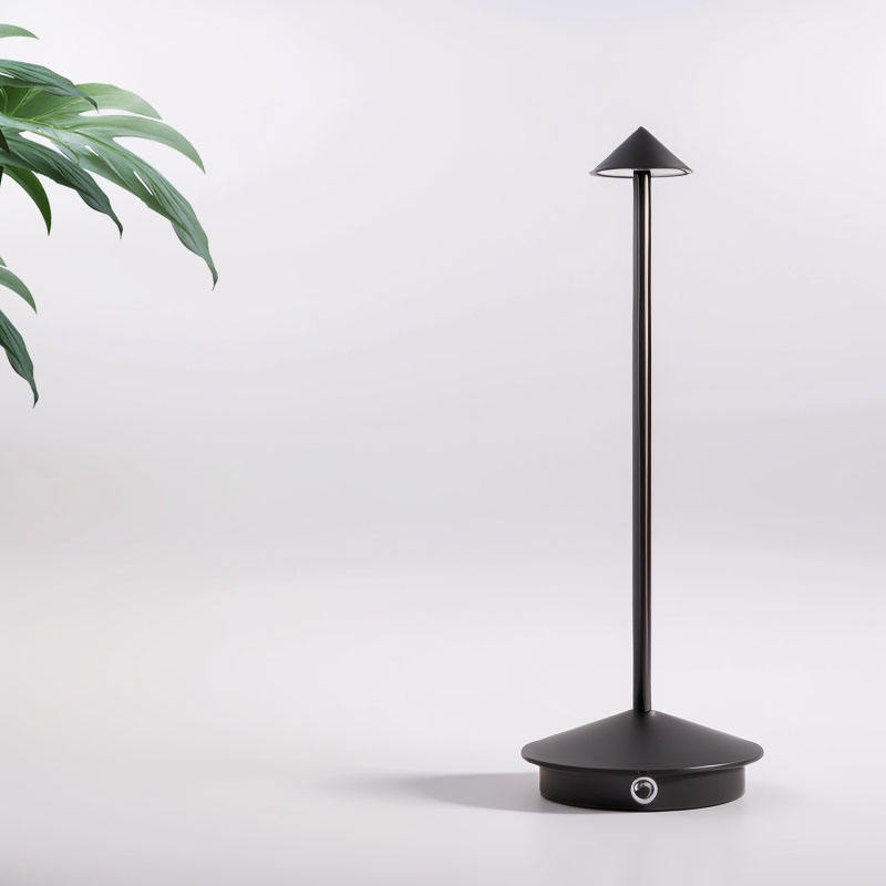 Elegant LED table lamp in minimalist design, cordless and energy-saving