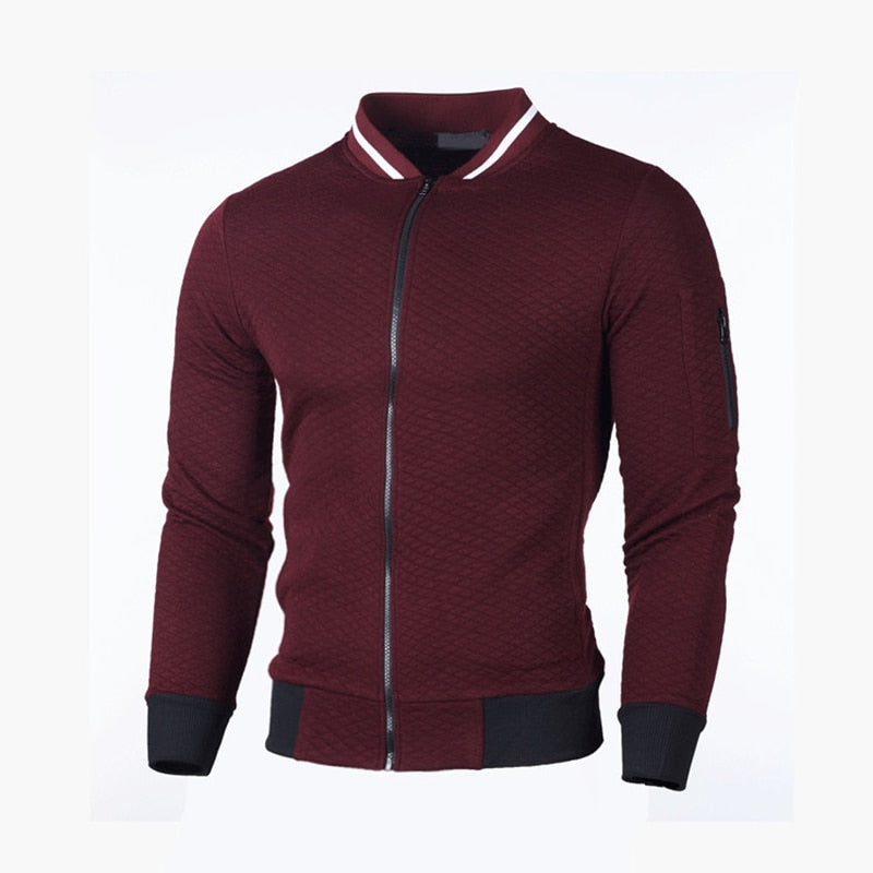 Jonas – Modern Slim Fit Zip-Up Sweater for Stylish Comfort