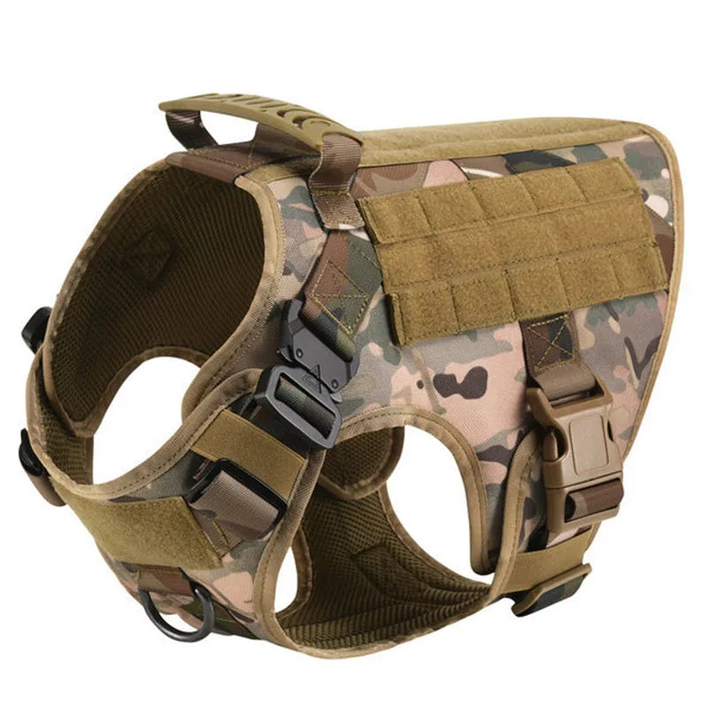 Comfortable Tactical Dog Harness with Leash for Safe and Stylish Walking