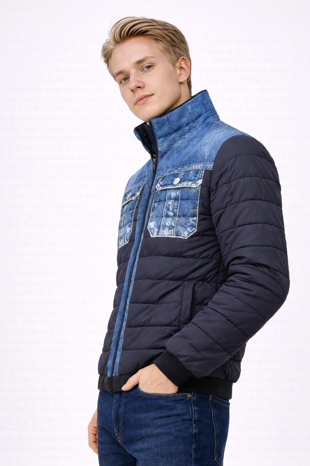 Double-Layer Classic Denim Jacket