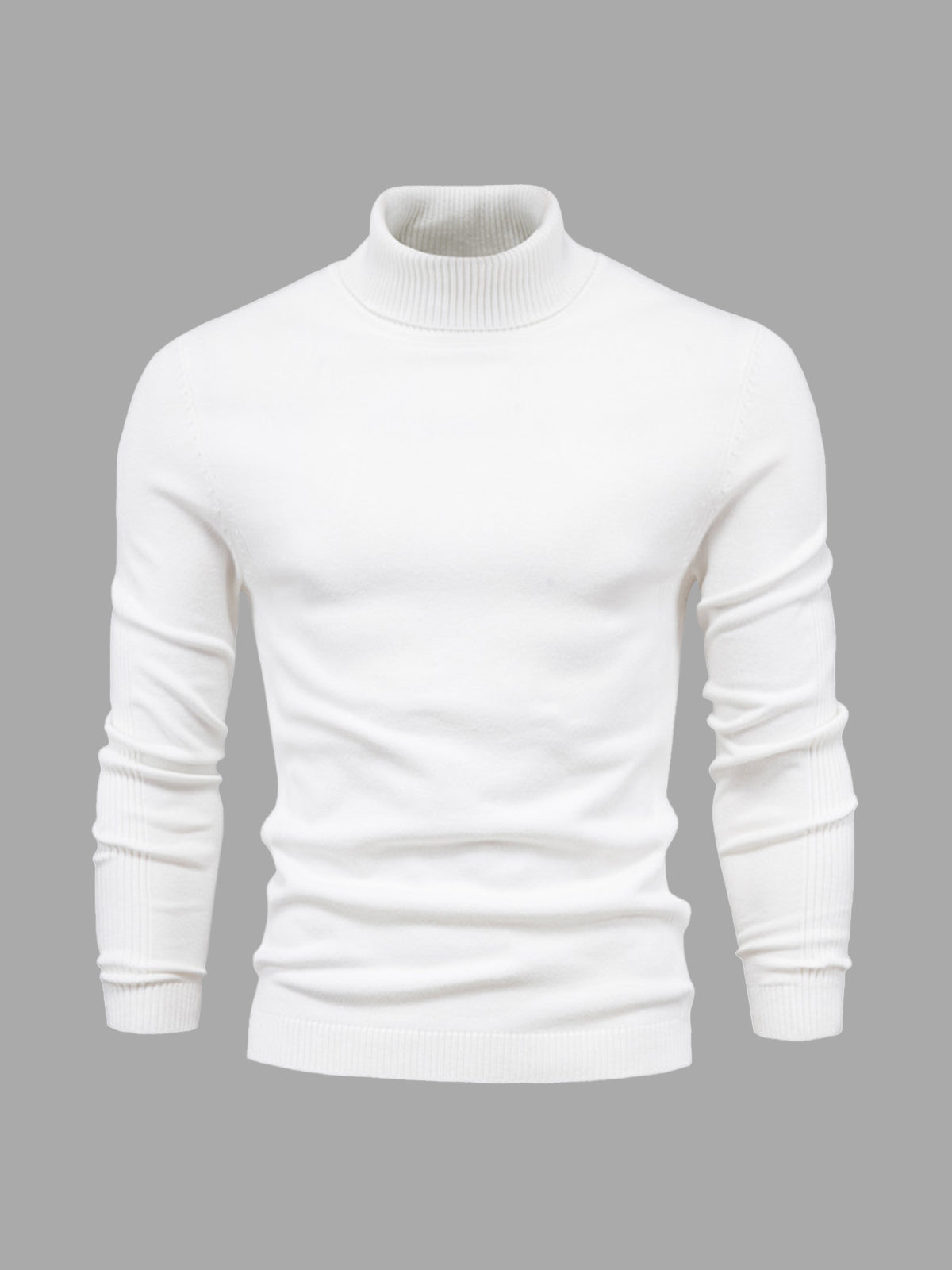Men's Washable Turtleneck Sweater for Stylish Comfort