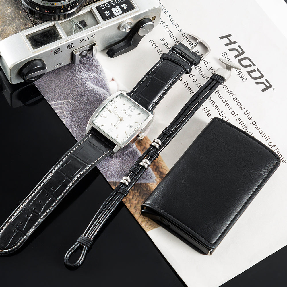 Modern and luxurious wristwatch set for a stylish look