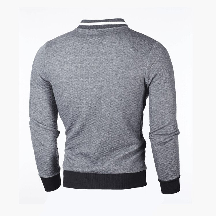 Jonas – Modern Slim Fit Zip-Up Sweater for Stylish Comfort