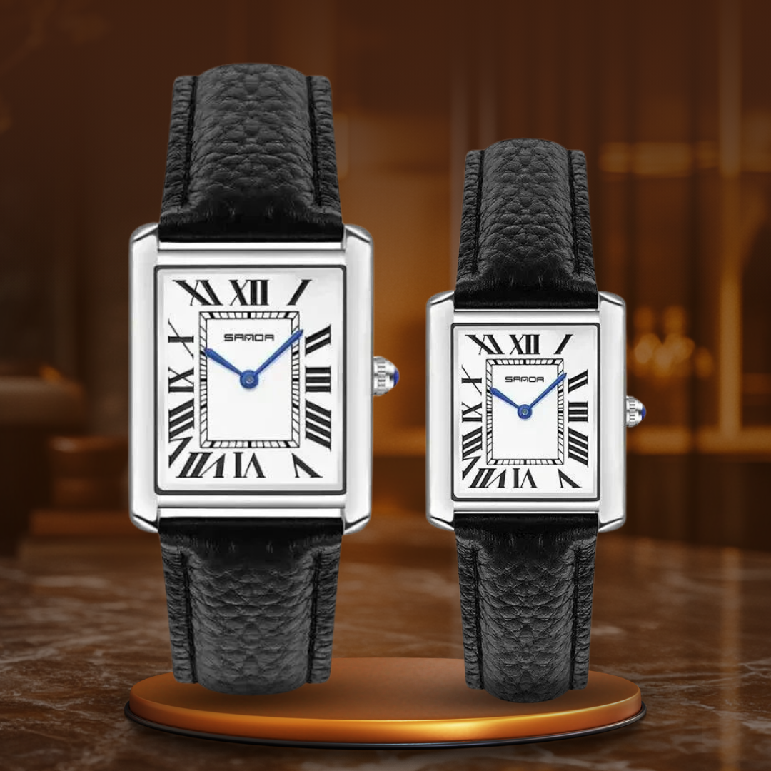 Elegant Square Watch for Couples