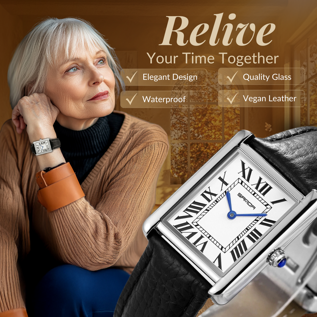 Elegant Square Watch for Couples
