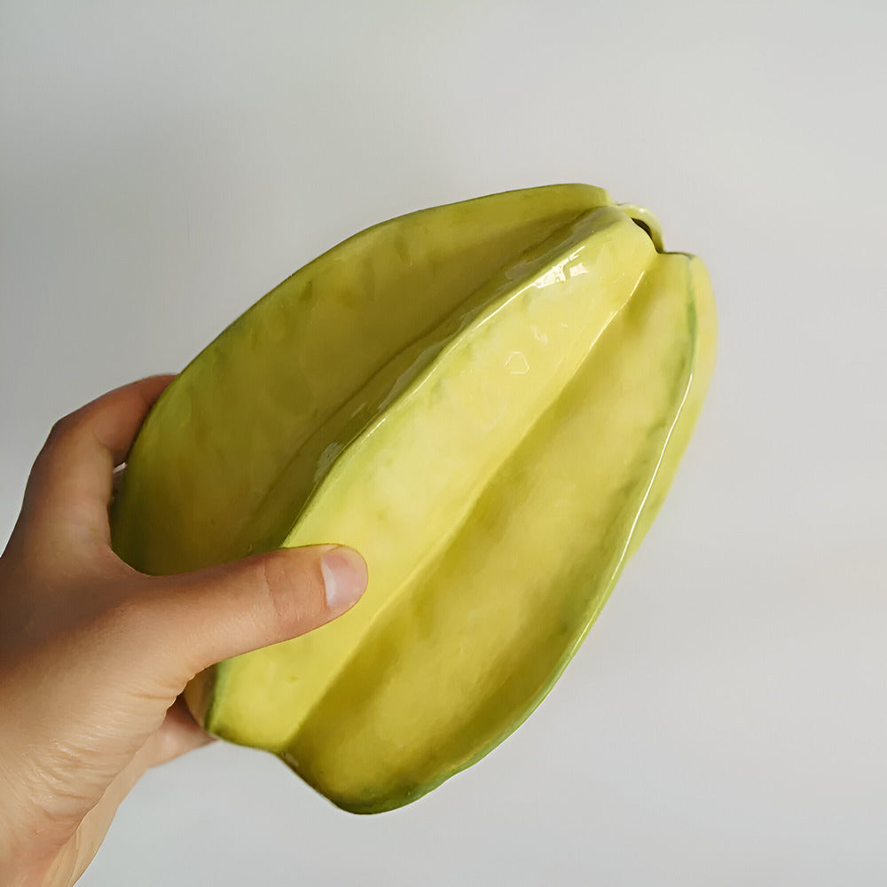 Nerithia - Handmade Ceramic Flower Vase in Elegant Starfruit Design