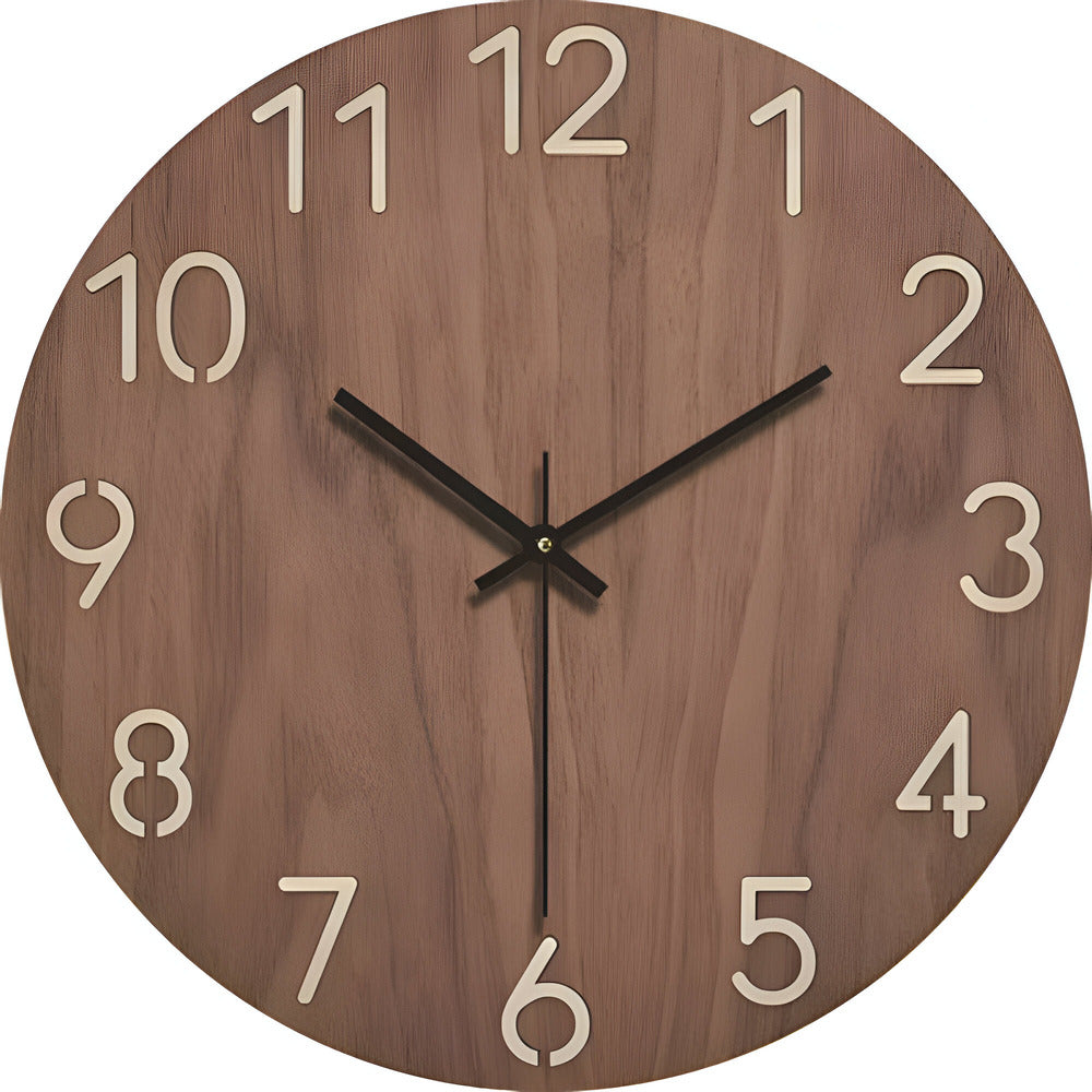 Arista - Elegant minimalist wooden wall clock for a modern look